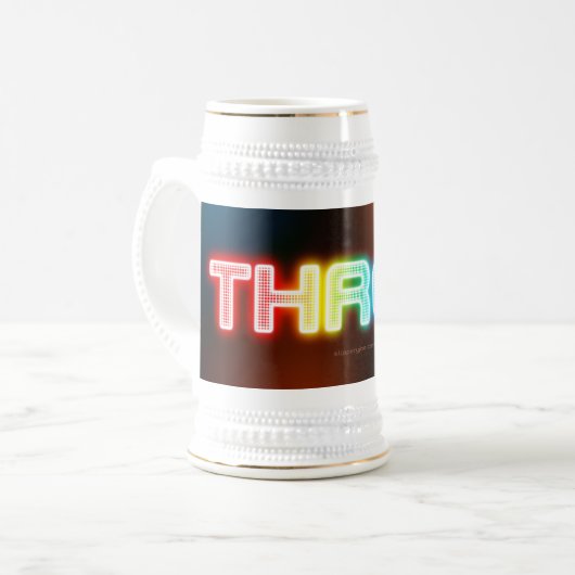 SlipperyJoe's bonkend regenboogachtig verloop dikk Bierpul (Voorkant links)