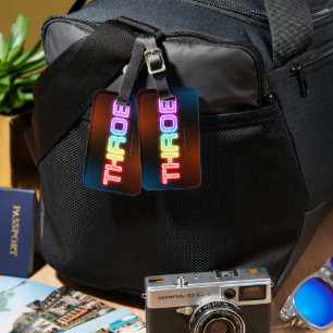 SlipperyJoe's bonzend regenboogachtig verloop dikk Bagagelabel