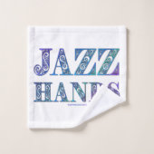 SlipperyJoe's Broadway-musical Jazz Hands queer ca Bad Handdoek (Wasdoekje)