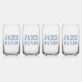 SlipperyJoe's Broadway-musical Jazz Hands queer ca Blikvorm Glas (Achterkant)