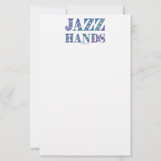 SlipperyJoe's Broadway-musical Jazz Hands queer ca Briefpapier (Voorkant)