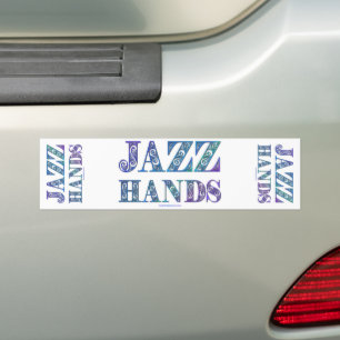 SlipperyJoe's Broadway-musical Jazz Hands queer ca Bumpersticker