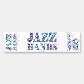 SlipperyJoe's Broadway-musical Jazz Hands queer ca Bumpersticker (Voorkant)