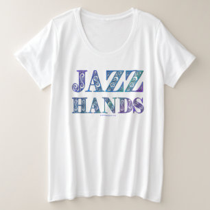 SlipperyJoe's Broadway-musical Jazz Hands queer ca Grote Maat T-shirt