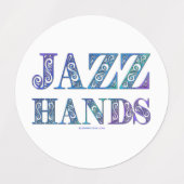 SlipperyJoe's Broadway-musical Jazz Hands queer ca Labels (Design 1)