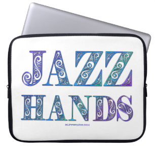 SlipperyJoe's Broadway-musical Jazz Hands queer ca Laptop Sleeve