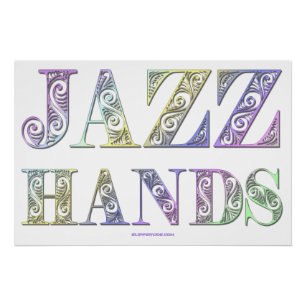 SlipperyJoe's Broadway-musical Jazz Hands queer ca Perfect Poster