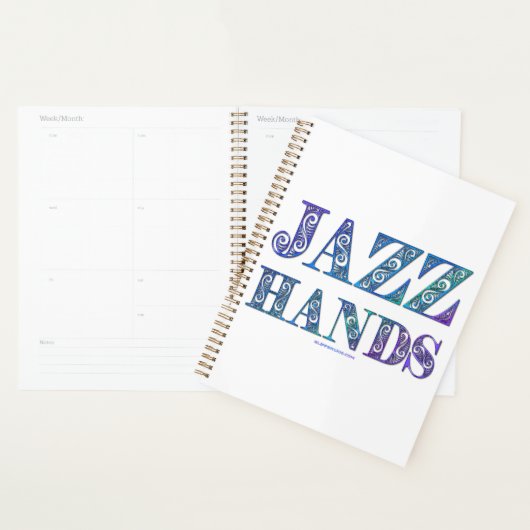 SlipperyJoe's Broadway-musical Jazz Hands queer ca Planner (Display)