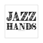 SlipperyJoe's Broadway-musical Jazz Hands queer ca Rubberstempel (Afrduk)