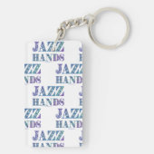 SlipperyJoe's Broadway-musical Jazz Hands queer ca Sleutelhanger (achterkant)