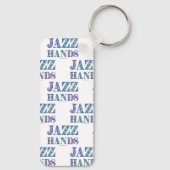 SlipperyJoe's Broadway-musical Jazz Hands queer ca Sleutelhanger (Achterkant)