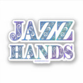 SlipperyJoe's Broadway-musical Jazz Hands queer ca Sticker (Voorkant)