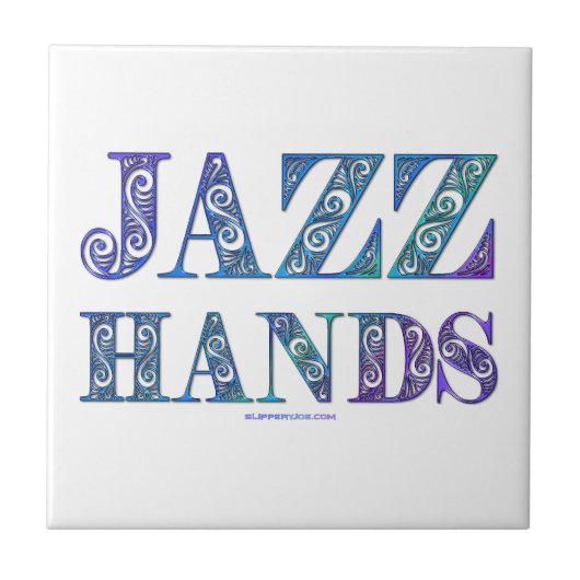 SlipperyJoe's Broadway-musical Jazz Hands queer ca Tegeltje (Voorkant)