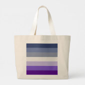 SlipperyJoe's Butch Lesbische Pride Vlag gay gesch Grote Tote Bag (Achterkant)