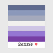 SlipperyJoe's Butch Lesbische Pride Vlag gay gesch Sticker (Vel)