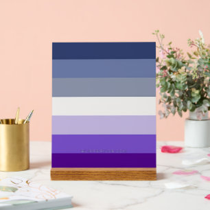 SlipperyJoe's Butch Lesbische Pridevlag vertegenwo Acryl Bord