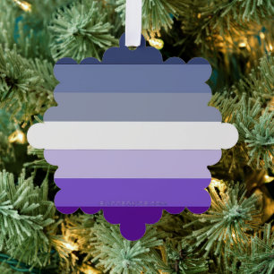 SlipperyJoe's Butch Lesbische Pridevlag vertegenwo Ornament Kaart