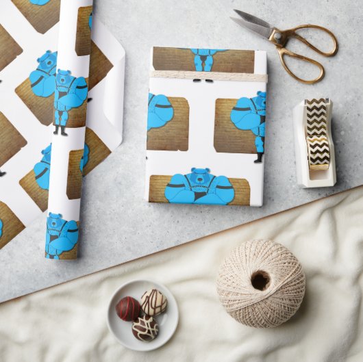 SlipperyJoe's cartoon voor homospieren beer door h Cadeaupapier (Crafts)