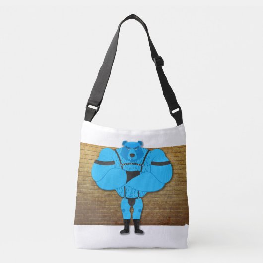 SlipperyJoe's cartoon voor homospieren beer door h Crossbody Tas (Voorkant)