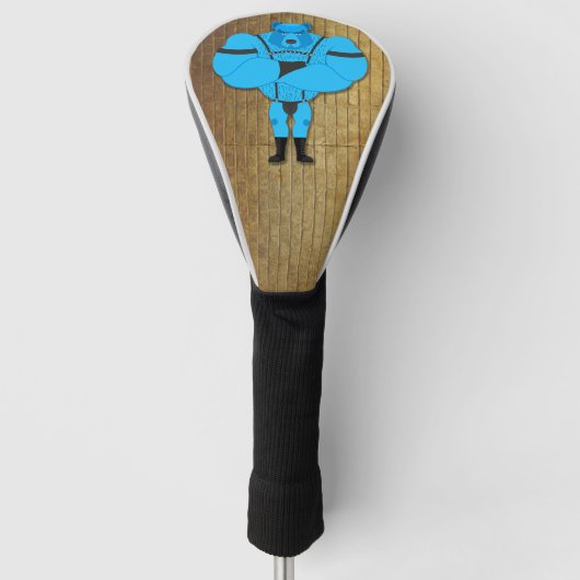 SlipperyJoe's cartoon voor homospieren beer door h Golfheadcover (Voorkant)