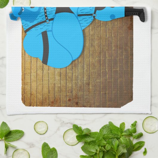 SlipperyJoe's cartoon voor homospieren beer door h Theedoek (Gevouwen)