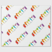 SlipperyJoe's Cheers alcohol cocktail trots neon c Cadeaupapier (Vlak)