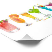 SlipperyJoe's Cheers alcohol cocktail trots neon c Foto Afdruk (Hoek)