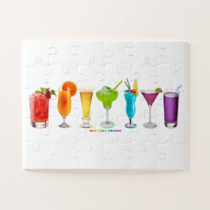 SlipperyJoe's Cheers alcohol cocktail trots neon c Legpuzzel