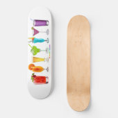 SlipperyJoe's Cheers alcohol cocktail trots neon c Persoonlijk Skateboard (Voorkant)