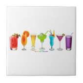 SlipperyJoe's Cheers alcohol cocktail trots neon c Tegeltje (Voorkant)