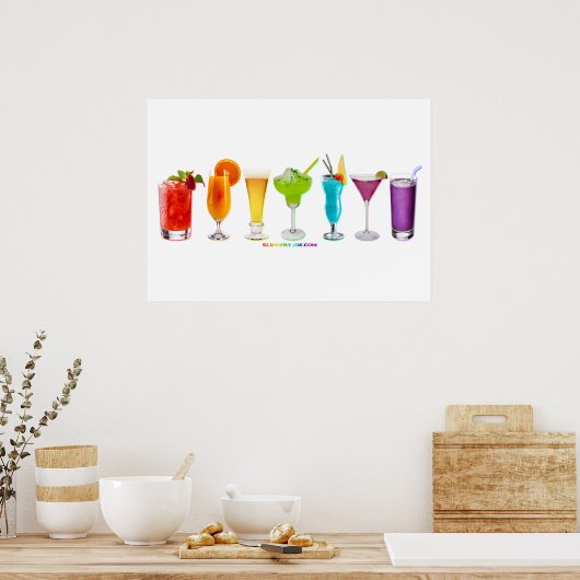 SlipperyJoe's Cheers drink alcoholcocktailpride Poster (Keuken)
