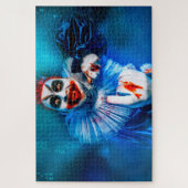 SlipperyJoe's clown outfit Happy Halloween bloed Legpuzzel (Verticaal)