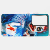 SlipperyJoe's clown outfit Happy Halloween bloed Samsung Galaxy Hoesje (Linkerkant)