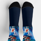 SlipperyJoe's clown outfit Happy Halloween bloed Sokken (Top)