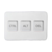 SlipperyJoe's CTRL ALT DEL computer toetsenbord kn Badmat (Voorkant)