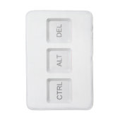 SlipperyJoe's CTRL ALT DEL computer toetsenbord kn Badmat (Voorkant Verticaal)