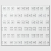 SlipperyJoe's CTRL ALT DEL computer toetsenbord kn Cadeaupapier (Vlak)