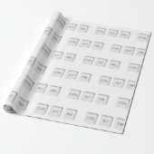 SlipperyJoe's CTRL ALT DEL computer toetsenbord kn Cadeaupapier (Uitgerold)