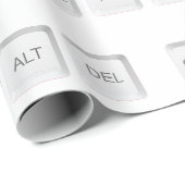 SlipperyJoe's CTRL ALT DEL computer toetsenbord kn Cadeaupapier (Rol Hoek)