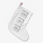 SlipperyJoe's CTRL ALT DEL computer toetsenbord kn Kleine Kerstsok (Voorkant (Hangend))