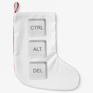 SlipperyJoe's CTRL ALT DEL computer toetsenbord kn Kleine Kerstsok