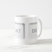 SlipperyJoe's CTRL ALT DEL computer toetsenbord kn Koffiemok (Voorkant rechts)
