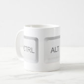 SlipperyJoe's CTRL ALT DEL computer toetsenbord kn Koffiemok (Voorkant links)