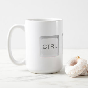 SlipperyJoe's CTRL ALT DEL computer toetsenbord kn Koffiemok