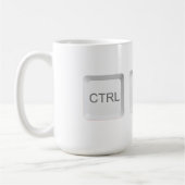 SlipperyJoe's CTRL ALT DEL computer toetsenbord kn Koffiemok (Links)