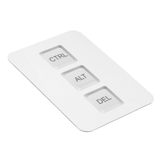 SlipperyJoe's CTRL ALT DEL computer toetsenbord kn Magneet (Rechterzijde)
