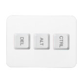 SlipperyJoe's CTRL ALT DEL computer toetsenbord kn Magneet (Horizontaal)