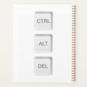 SlipperyJoe's CTRL ALT DEL computer toetsenbord kn Planner (Achterkant)