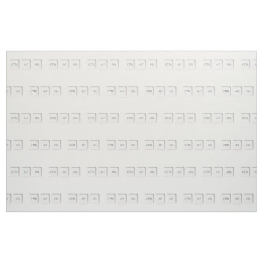 SlipperyJoe's CTRL ALT DEL computer toetsenbord kn Stof (Yard (91,4 cm))