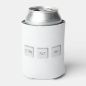 SlipperyJoe's CTRL ALT DEL knoppen drie witte com Blikjeskoeler (Blikje Voorkant)
